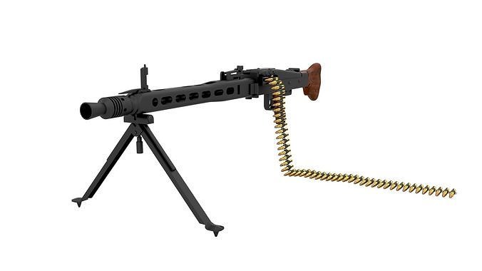 MG 42 WW2 German Machine Gun 3D model