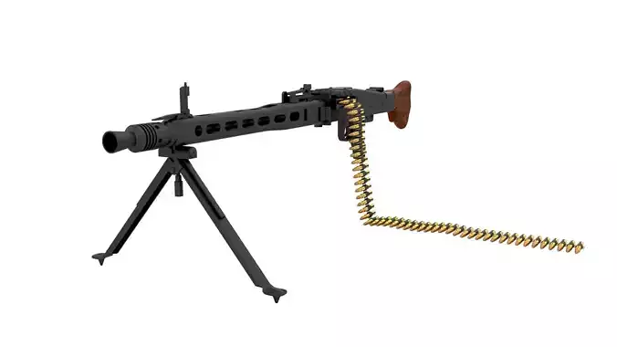 MG 42 WW2 German Machine Gun 3D model