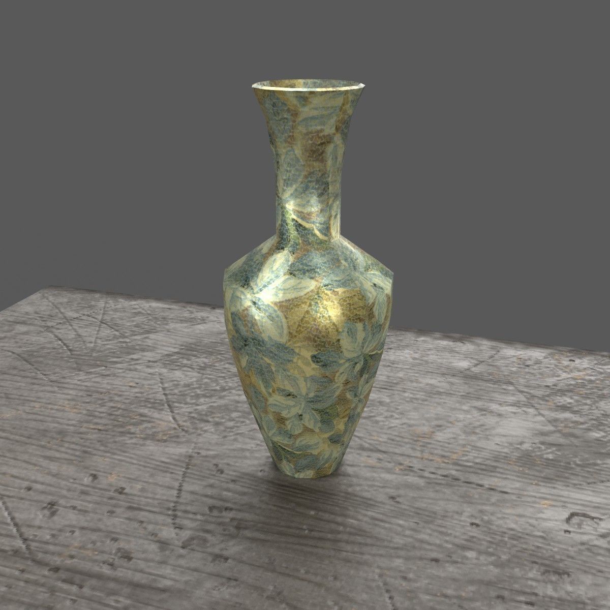 Old sofa and armchairs Low-poly 3D model_5