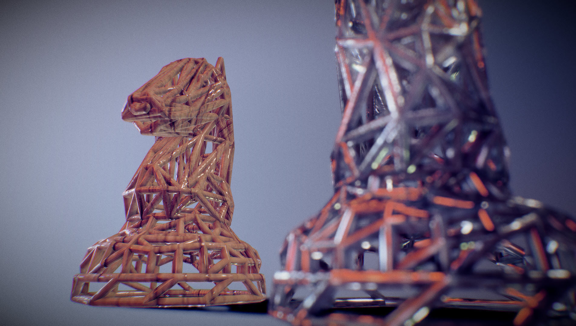 Knight chess piece 3D print model_4