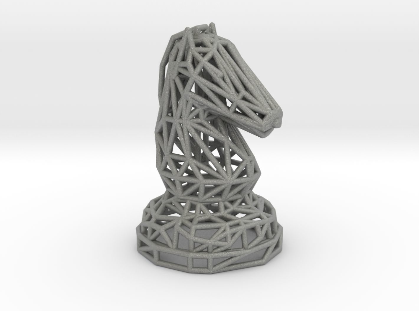 Knight chess piece 3D print model_35