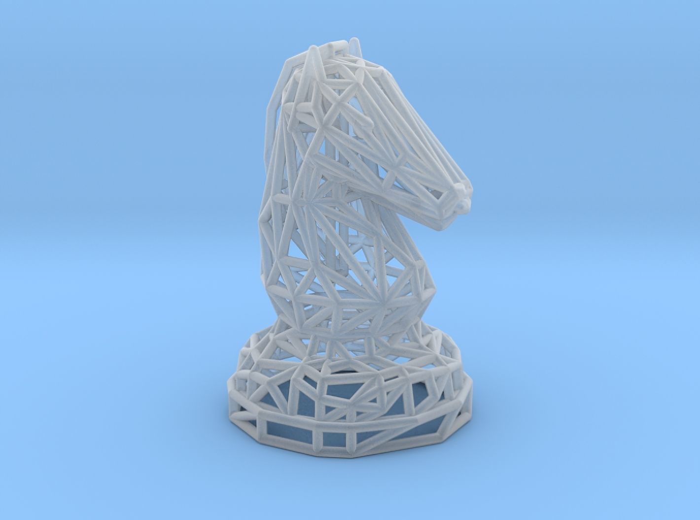 Knight chess piece 3D print model_19