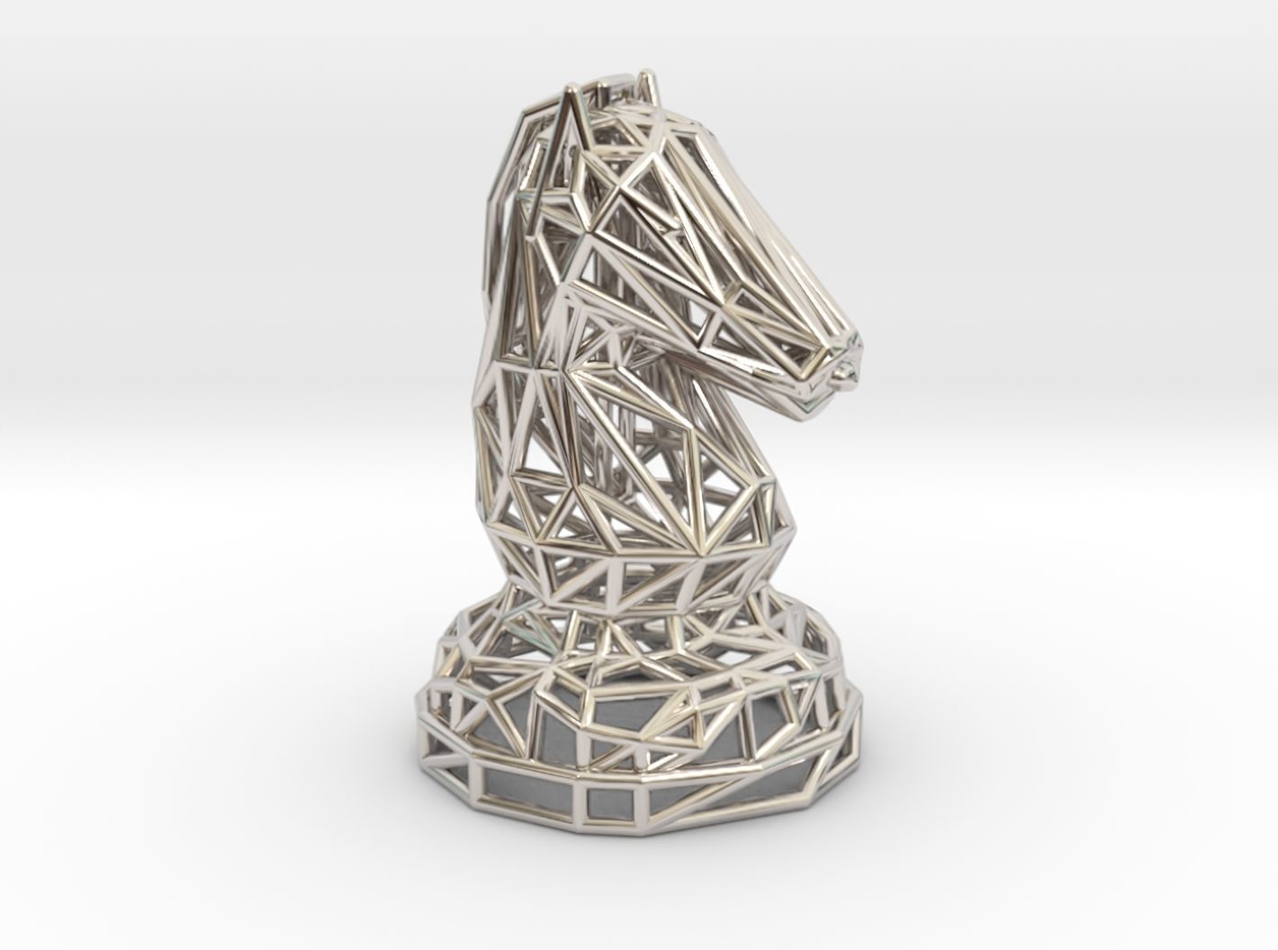 Knight chess piece 3D print model_30