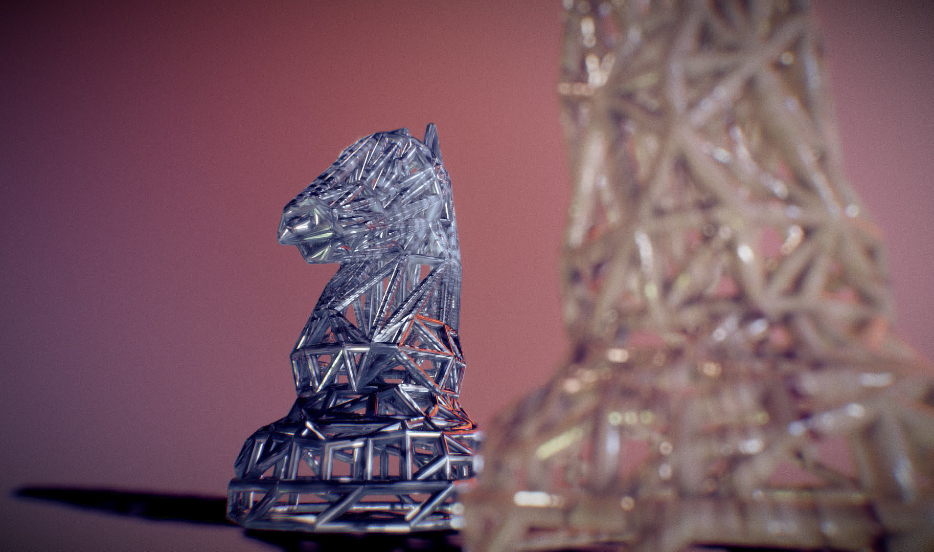 Knight chess piece 3D print model_66