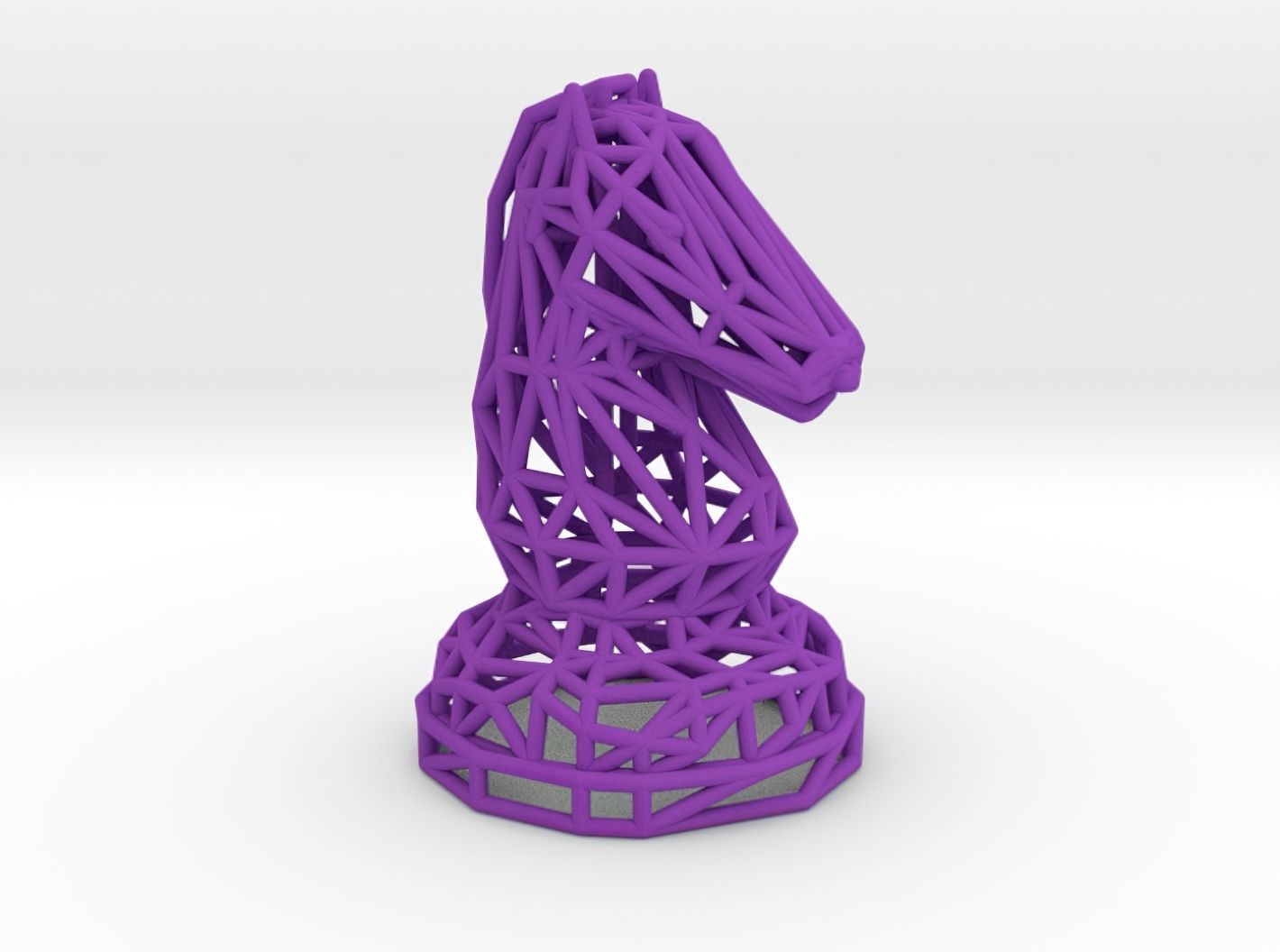 Knight chess piece 3D print model_11
