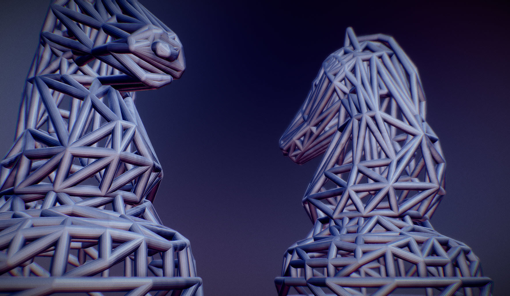 Knight chess piece 3D print model_26