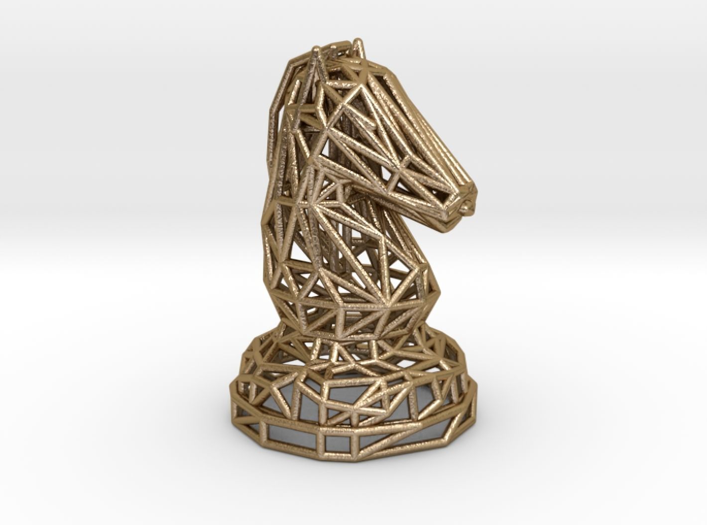 Knight chess piece 3D print model_27