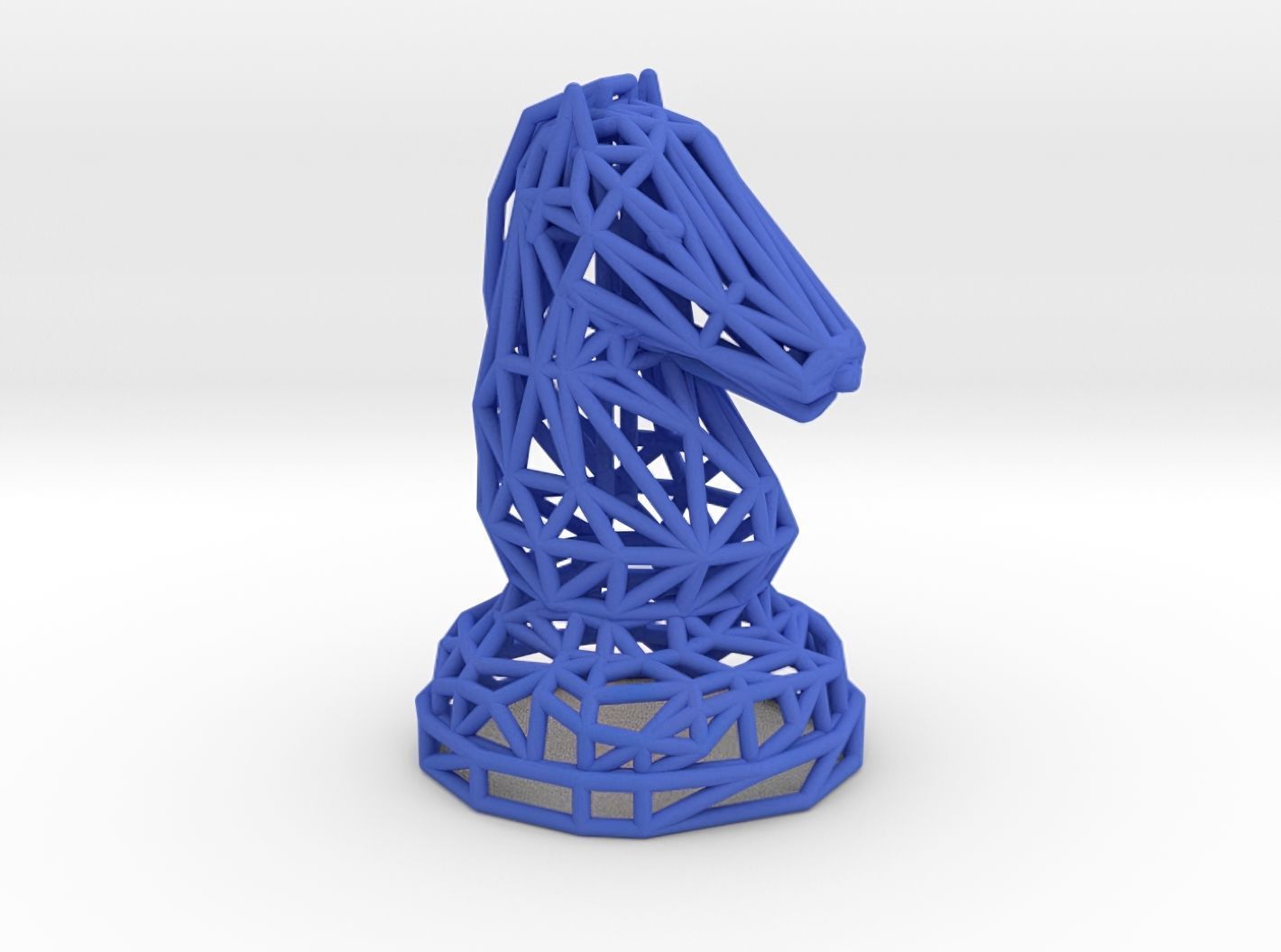 Knight chess piece 3D print model_20