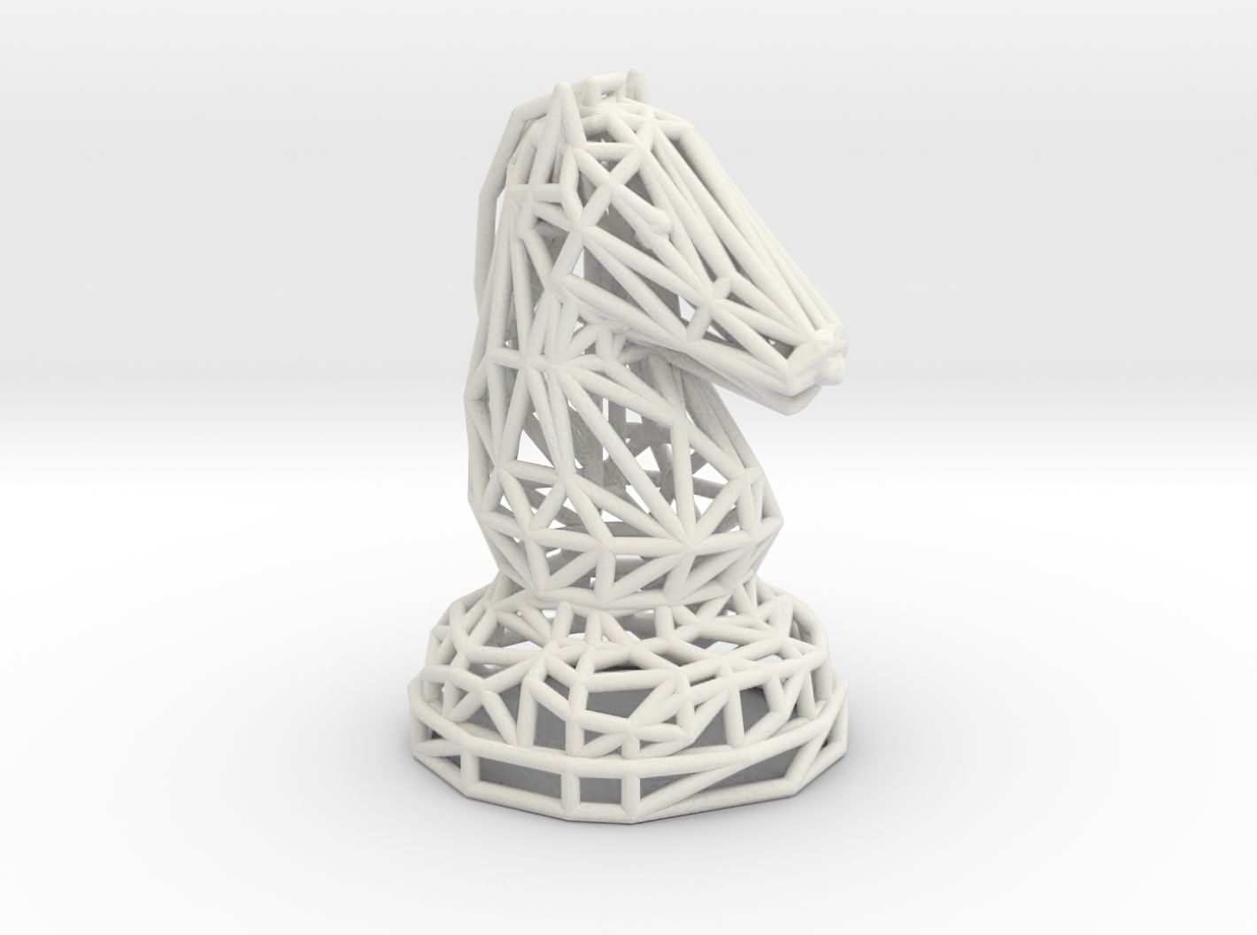 Knight chess piece 3D print model_10