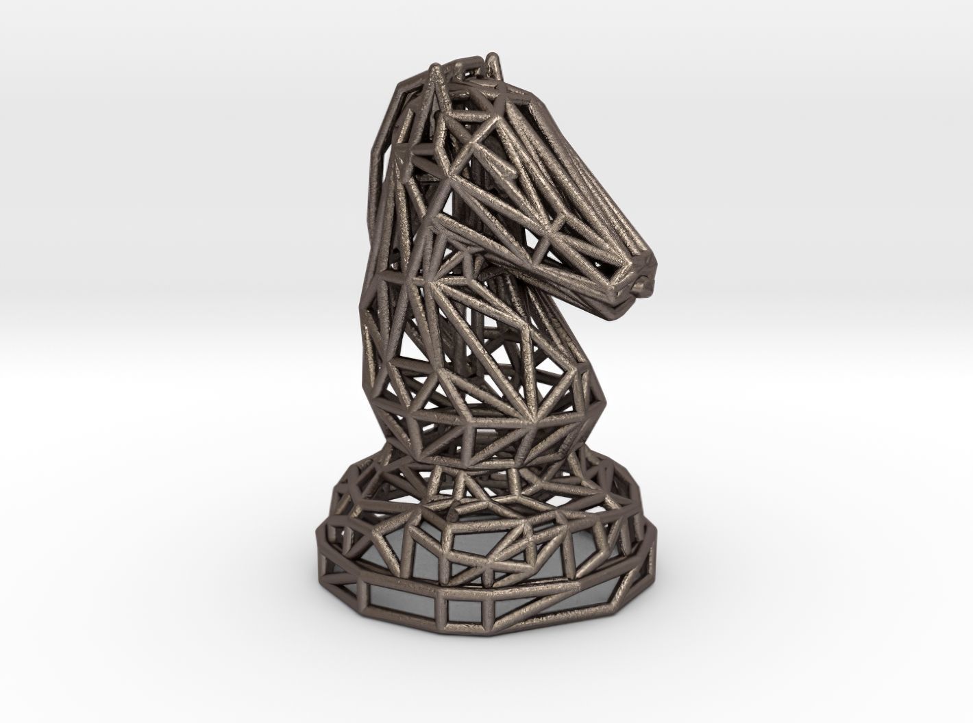 Knight chess piece 3D print model_24