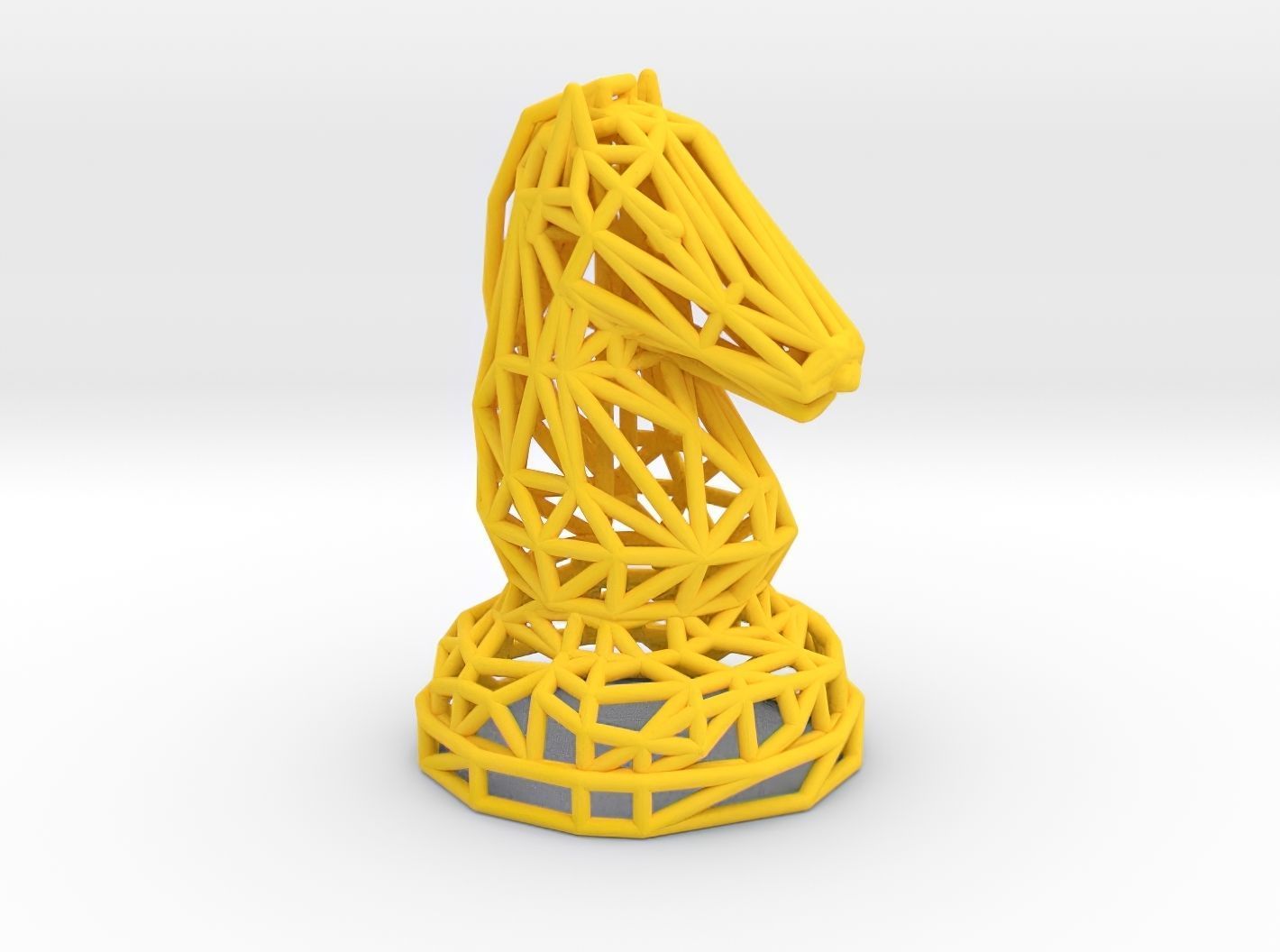 Knight chess piece 3D print model_21