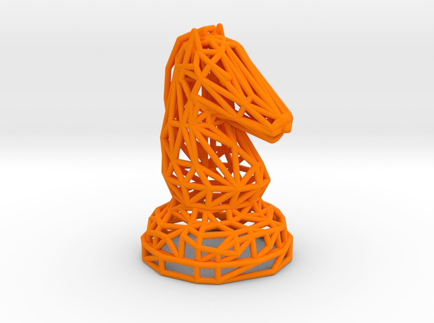 Knight chess piece 3D print model_17