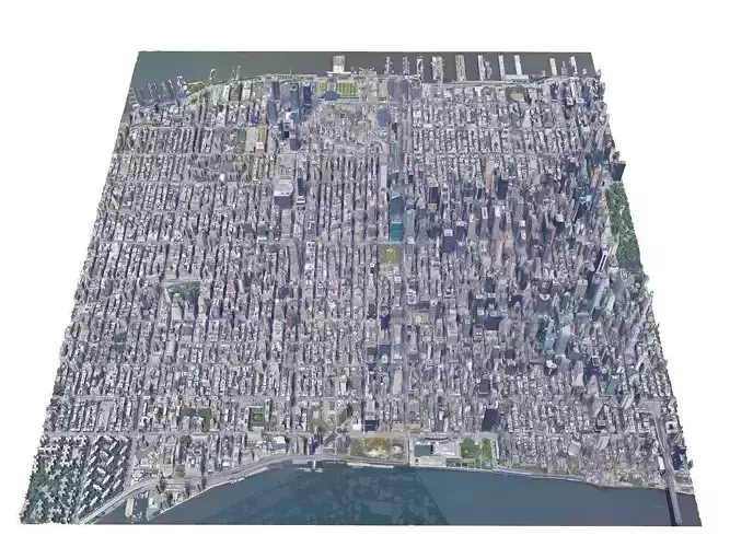New York City Manhattan Ultra HD 3D model 3
