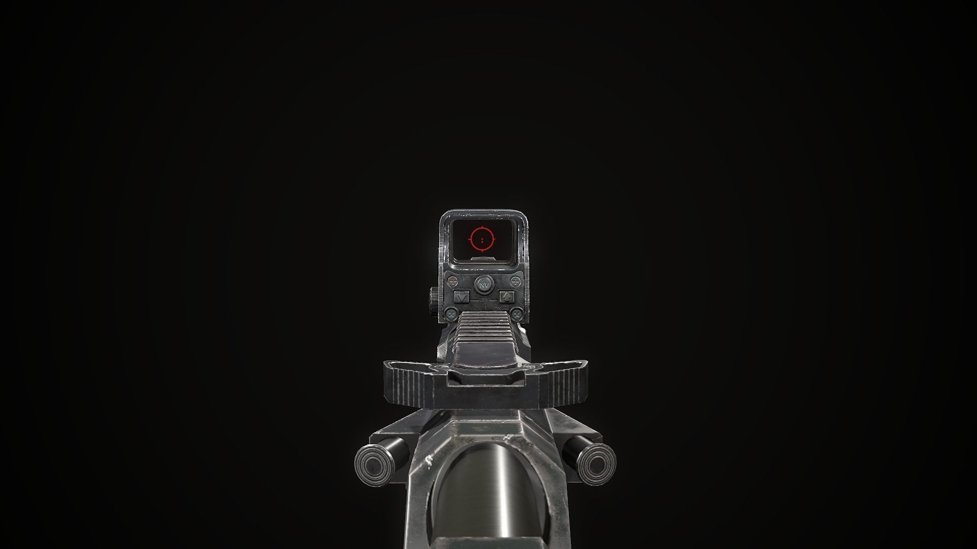 AR15 custom Low-poly 3D model_4