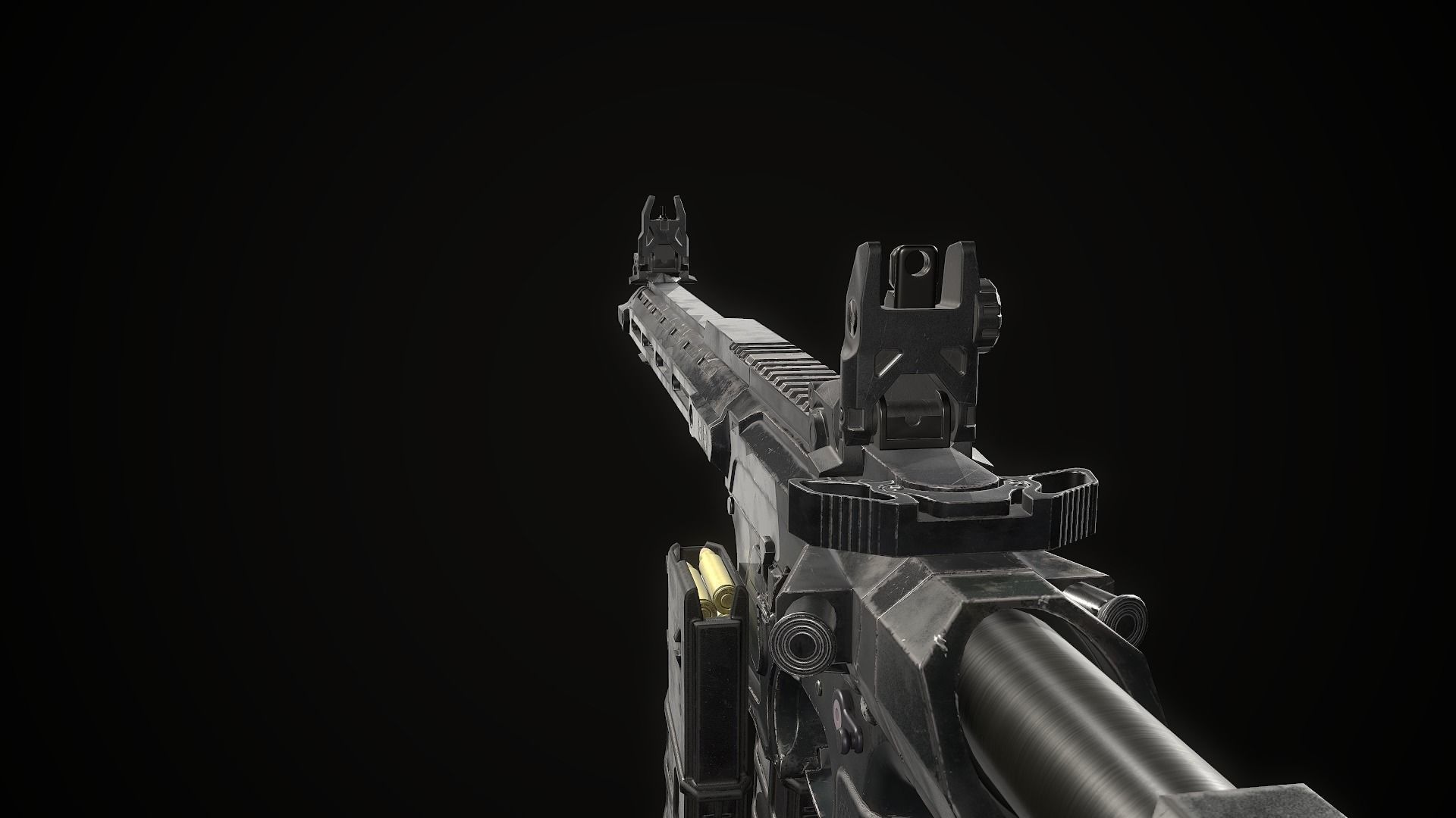 AR15 custom Low-poly 3D model_6