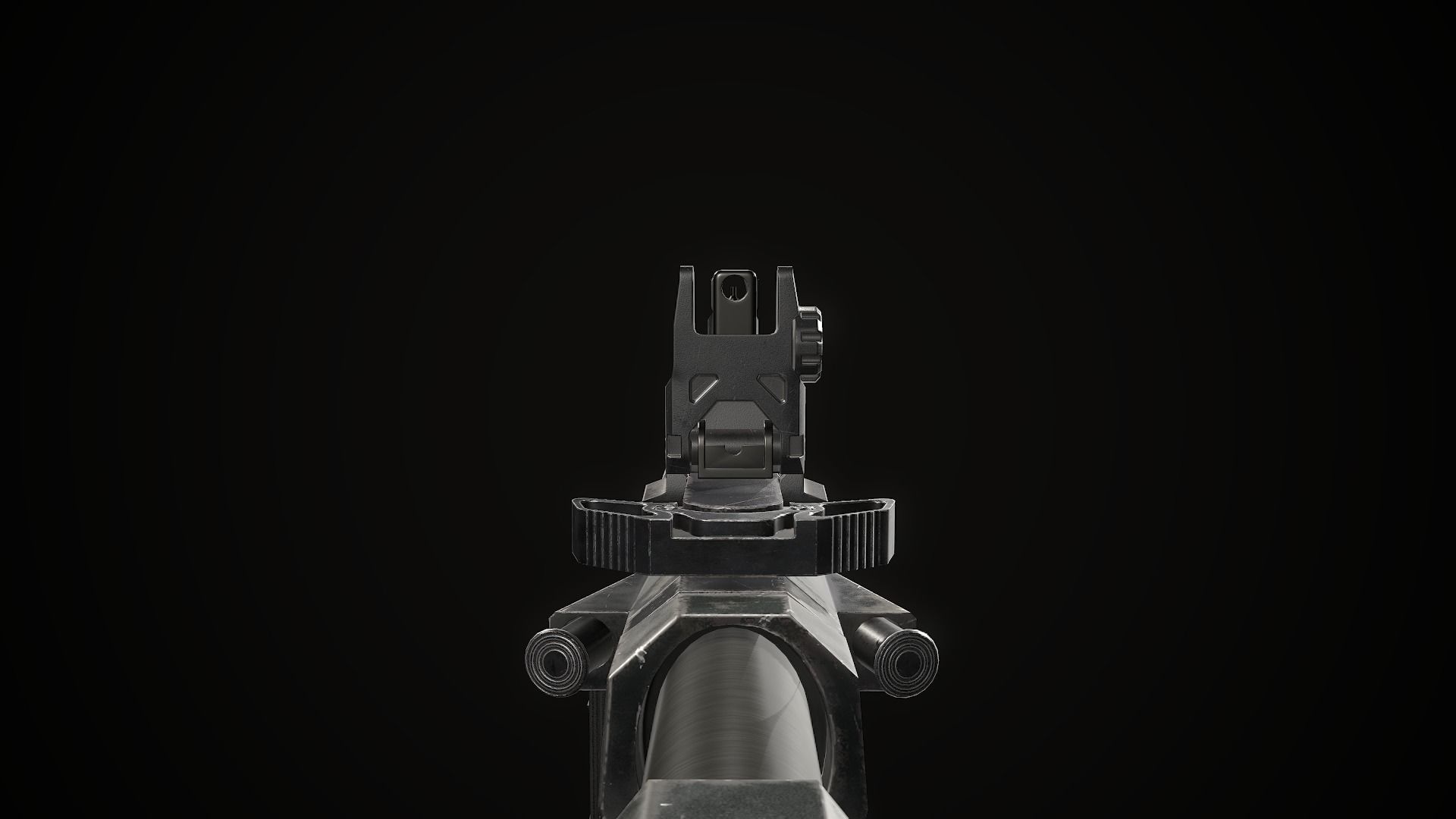 AR15 custom Low-poly 3D model_7