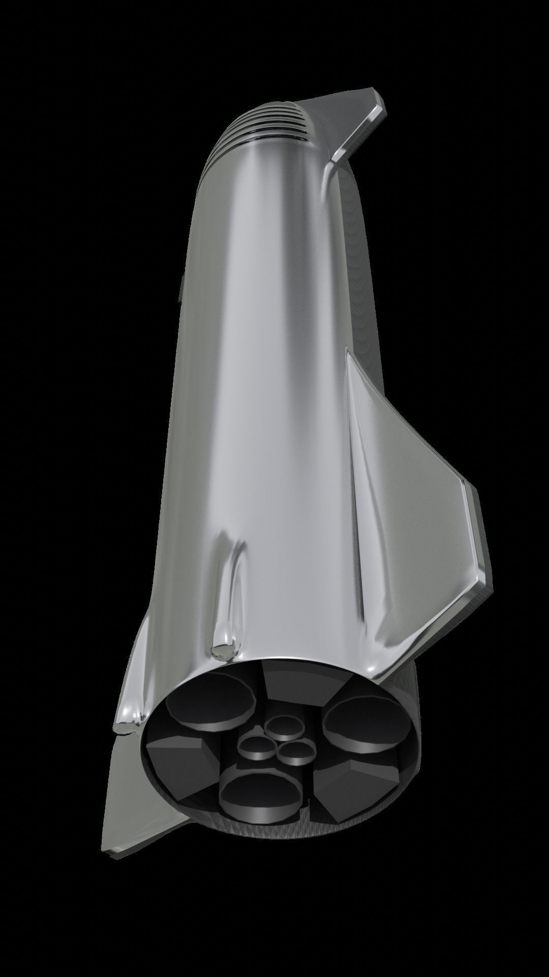 SpaceX Starship Elon Musk Mars Ship very nice detail Low-poly 3D model_6