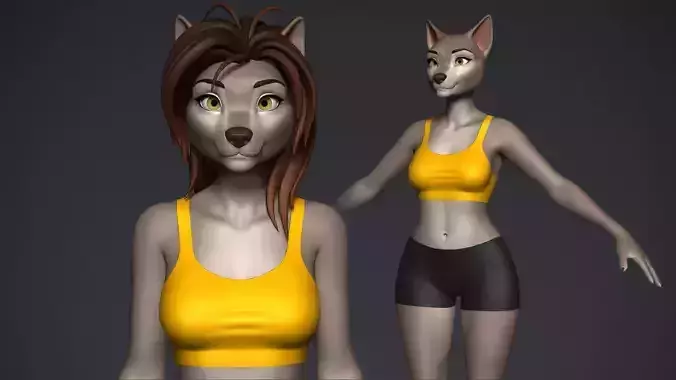 Furry Girl 3D model