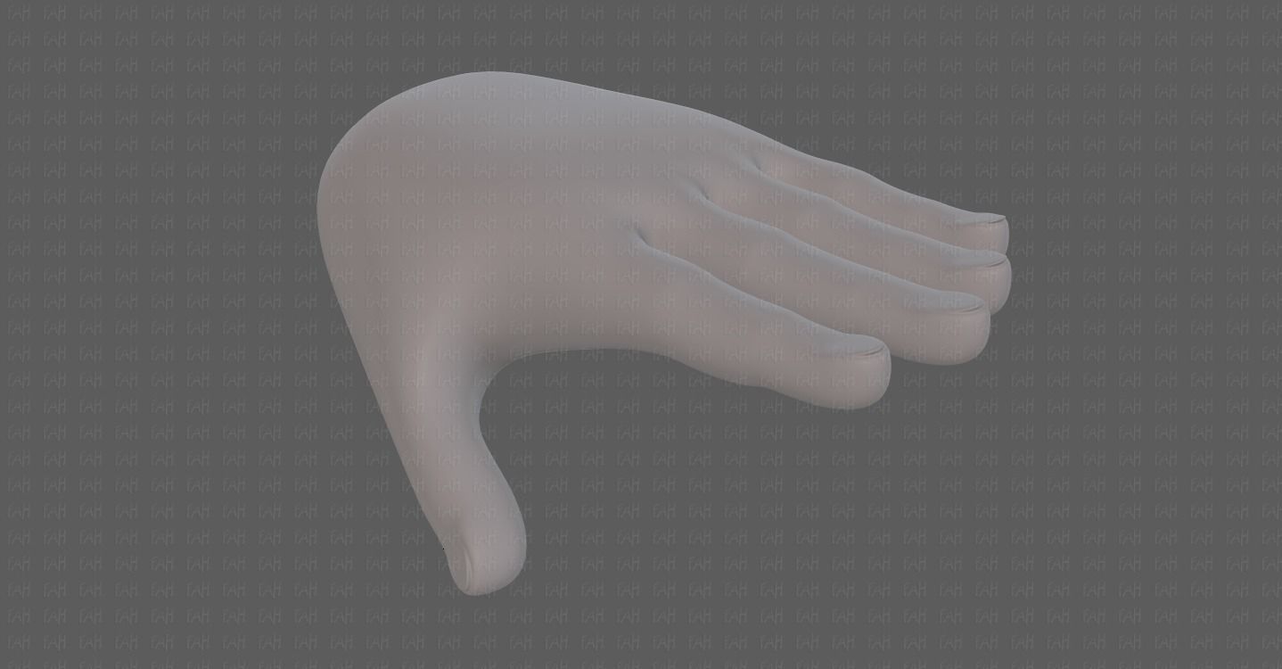 Hand Model V01 Low-poly 3D model_9