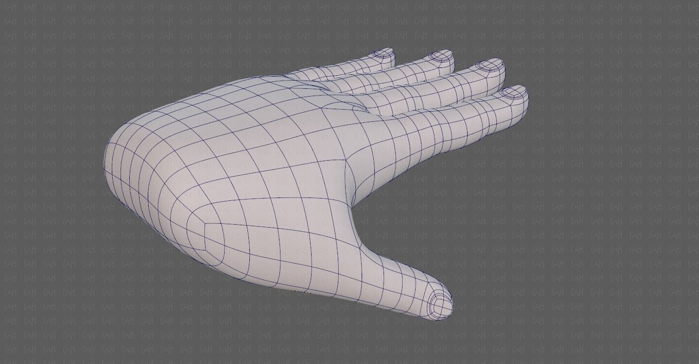 Hand Model V01 Low-poly 3D model_19