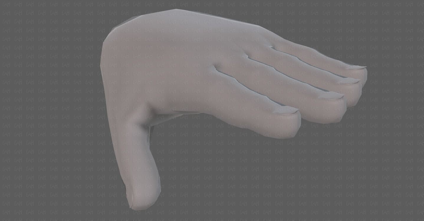 Hand Model V01 Low-poly 3D model_37