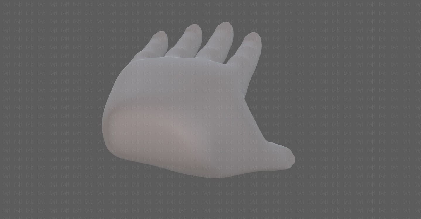 Hand Model V01 Low-poly 3D model_12
