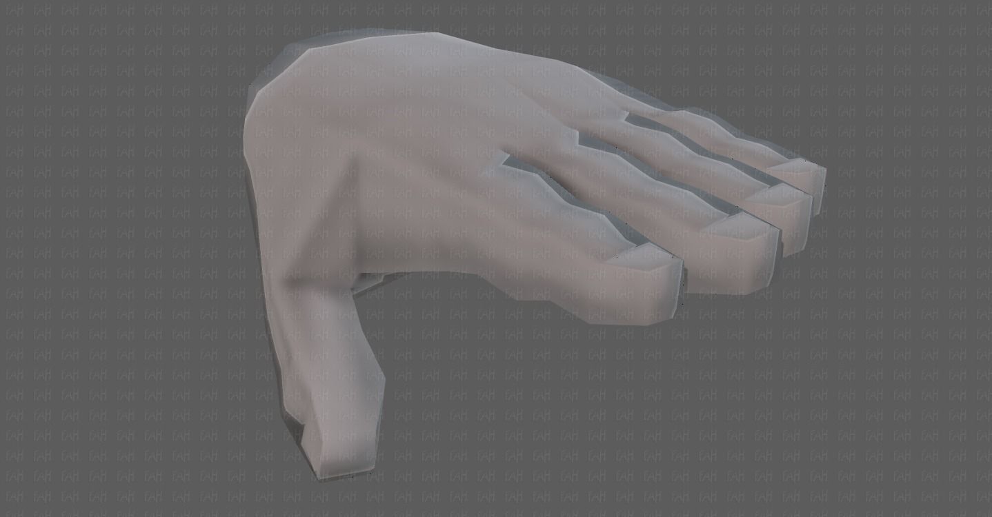 Hand Model V01 Low-poly 3D model_35