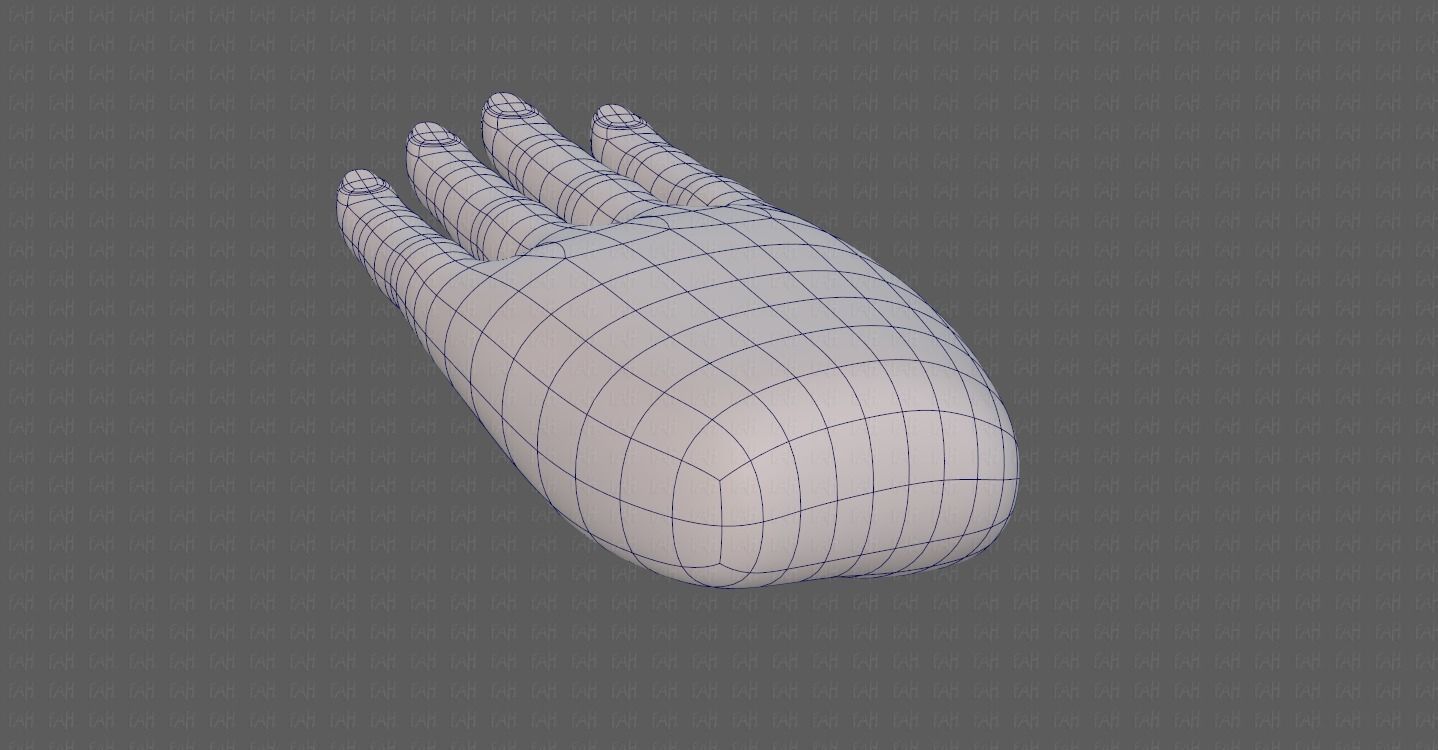 Hand Model V01 Low-poly 3D model_21