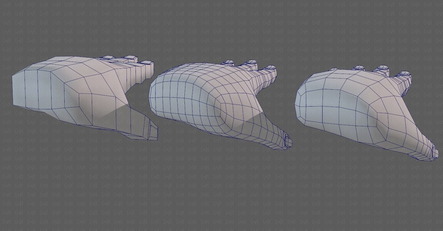 Hand Model V01 Low-poly 3D model_28