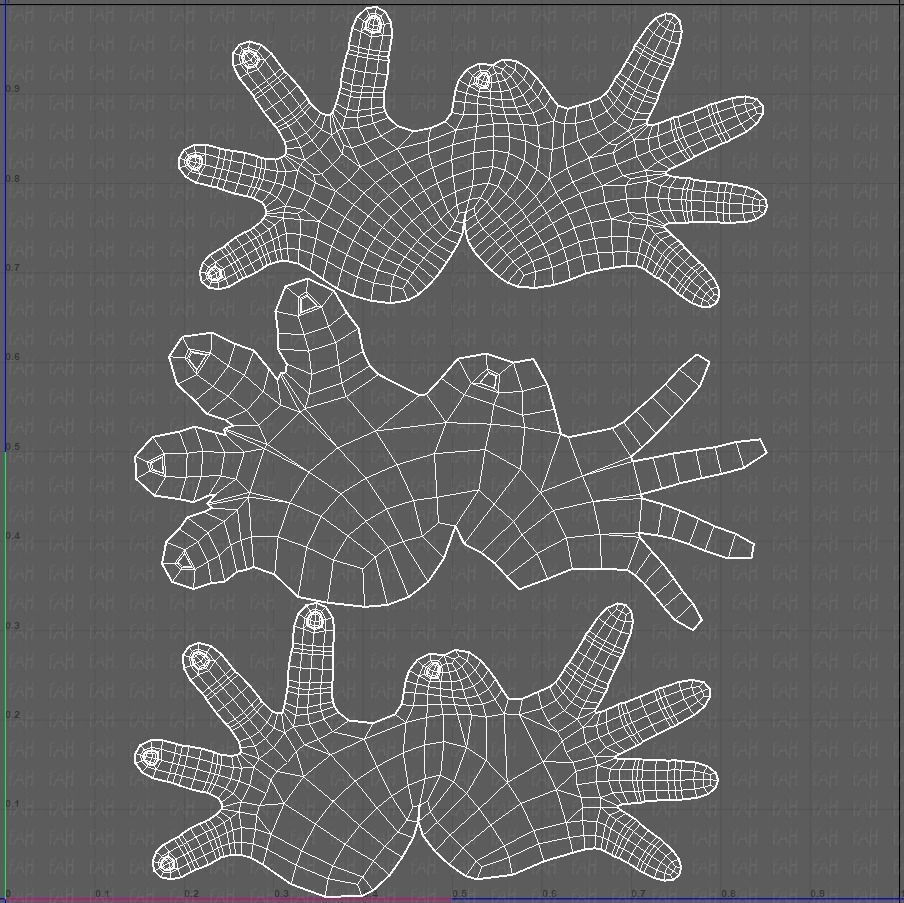 Hand Model V01 Low-poly 3D model_39