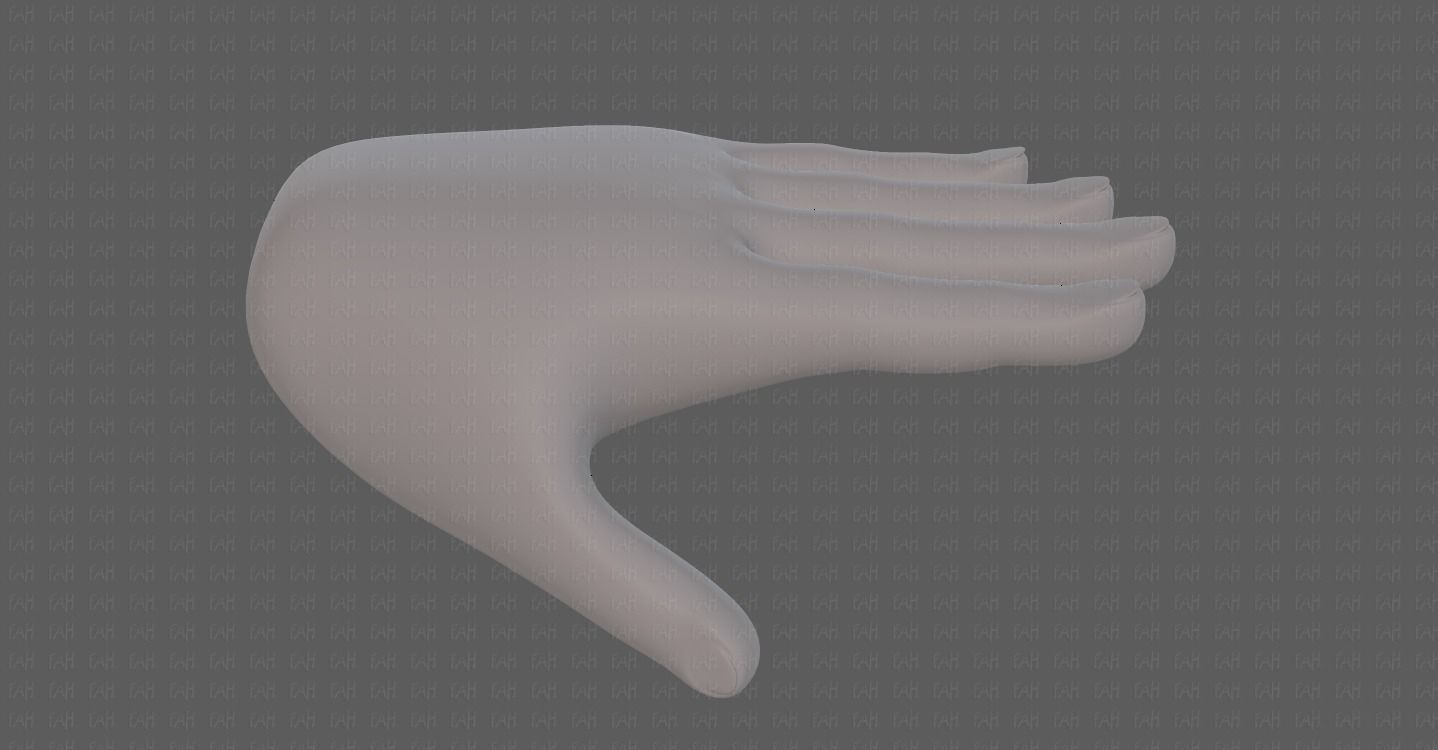 Hand Model V01 Low-poly 3D model_10