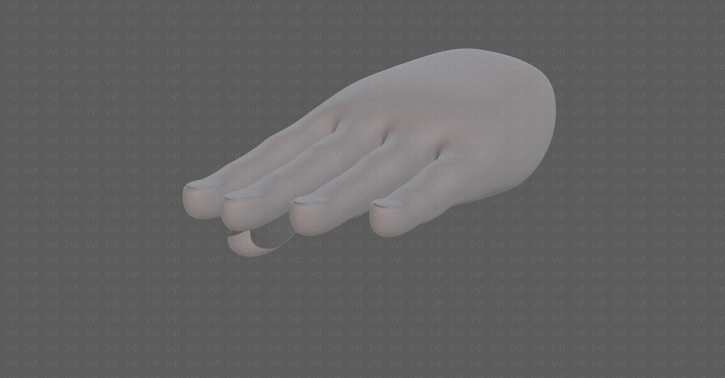 Hand Model V01 Low-poly 3D model_16