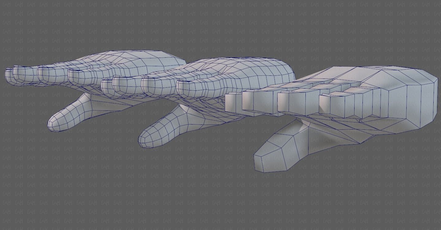 Hand Model V01 Low-poly 3D model_30