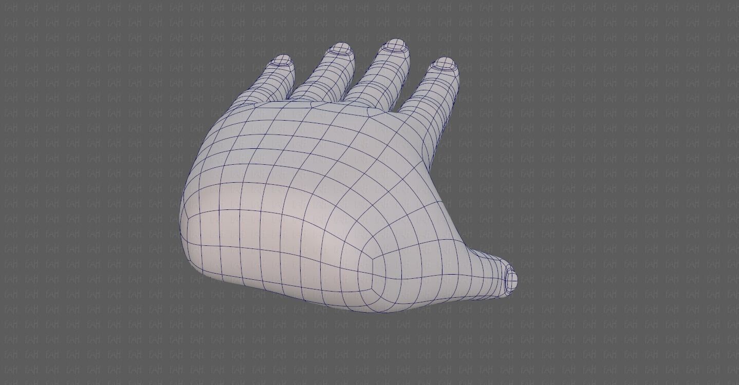Hand Model V01 Low-poly 3D model_20