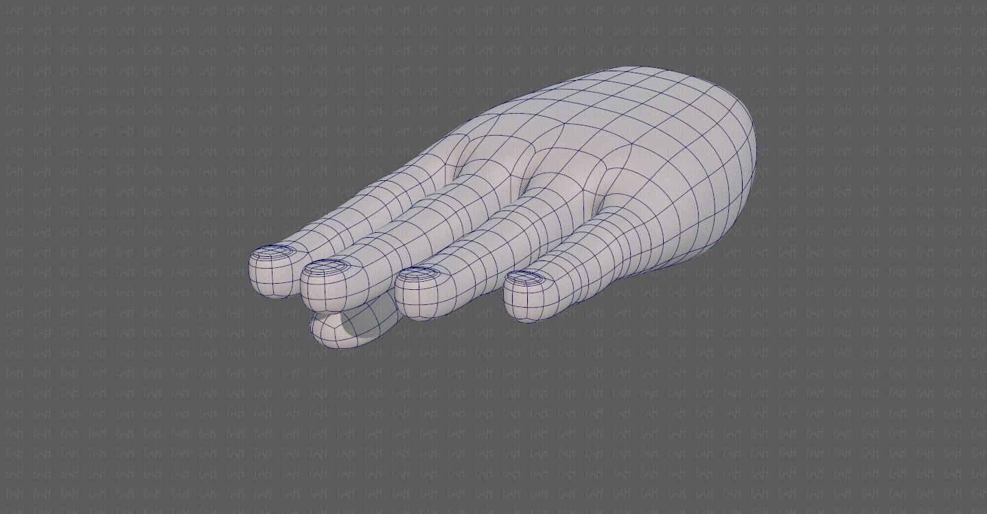 Hand Model V01 Low-poly 3D model_24
