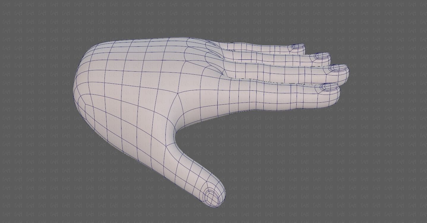 Hand Model V01 Low-poly 3D model_18