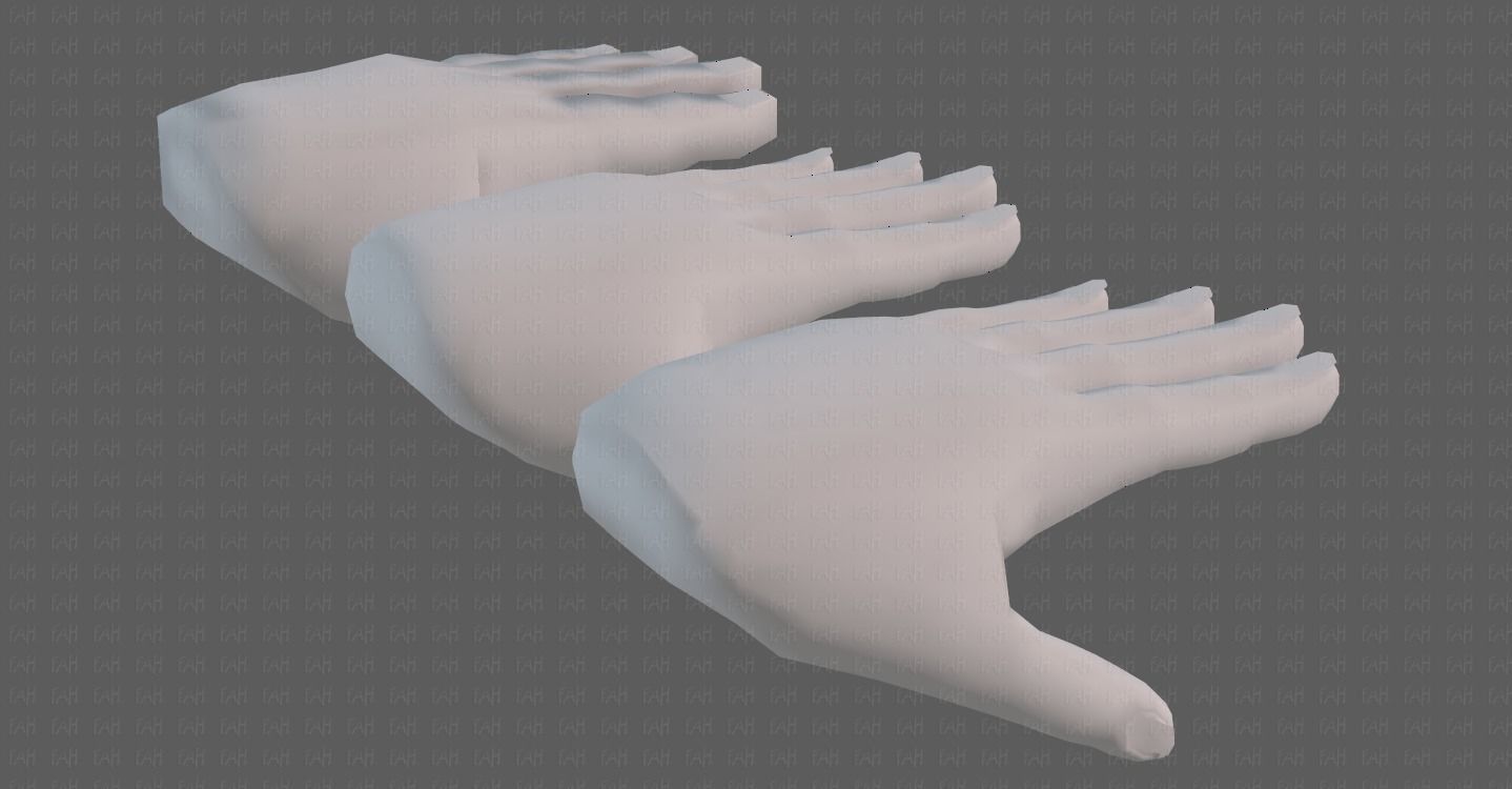 Hand Model V01 Low-poly 3D model_25