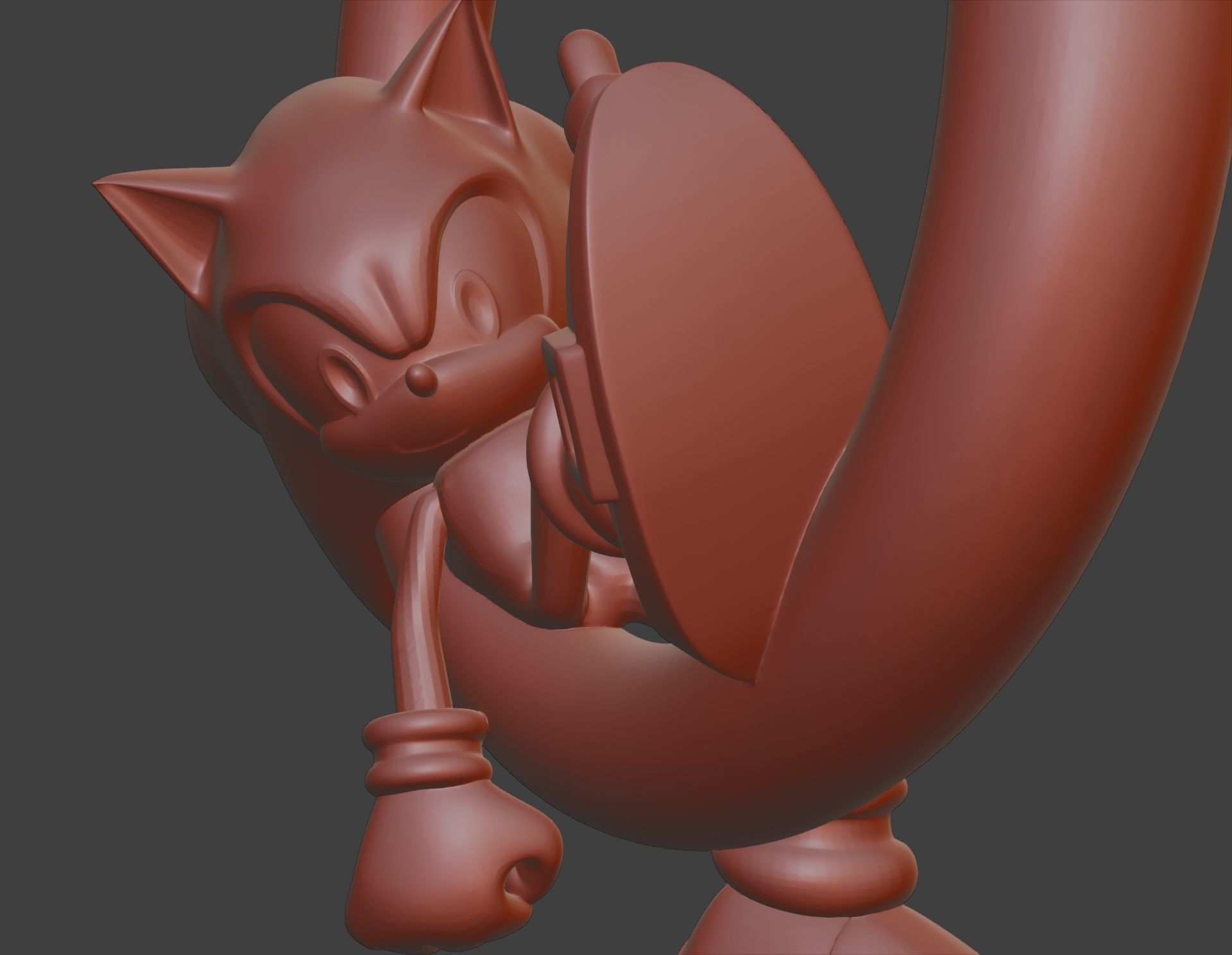 Sonic hedgehog ornament 3D print model_9