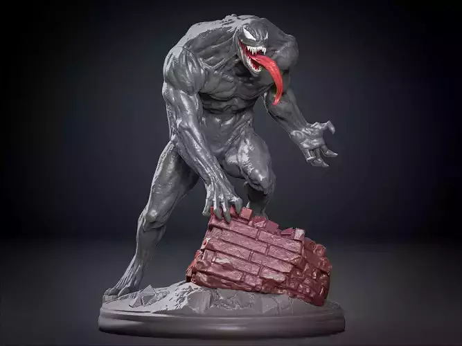 Venom marvel statue 3D print model