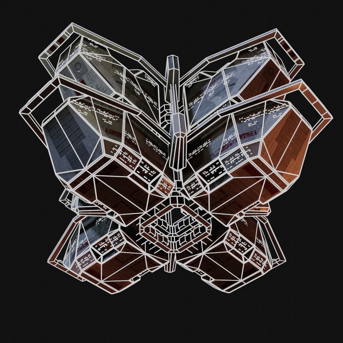 PBR Realtime Space Station Low-poly 3D model_14