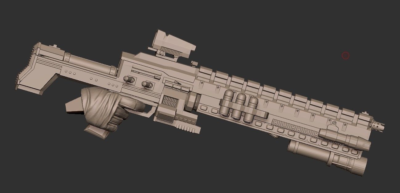 Soldier Darkzone agent STL  3D print model_8