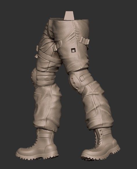 Soldier Darkzone agent STL  3D print model_10