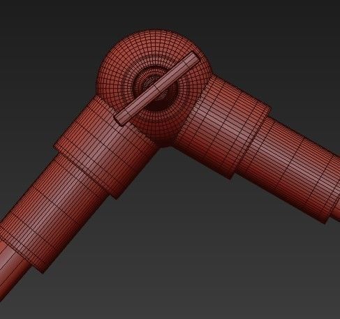 Aja Easel Floor Lamp Arteriors 3D model_1