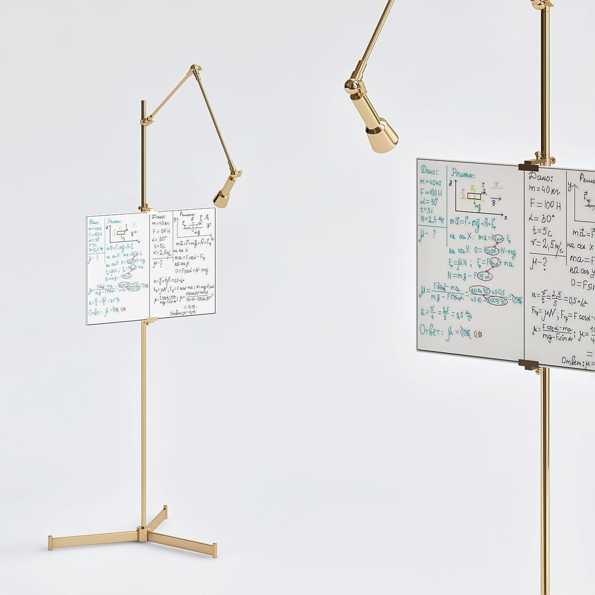 Aja Easel Floor Lamp Arteriors 3D model_4