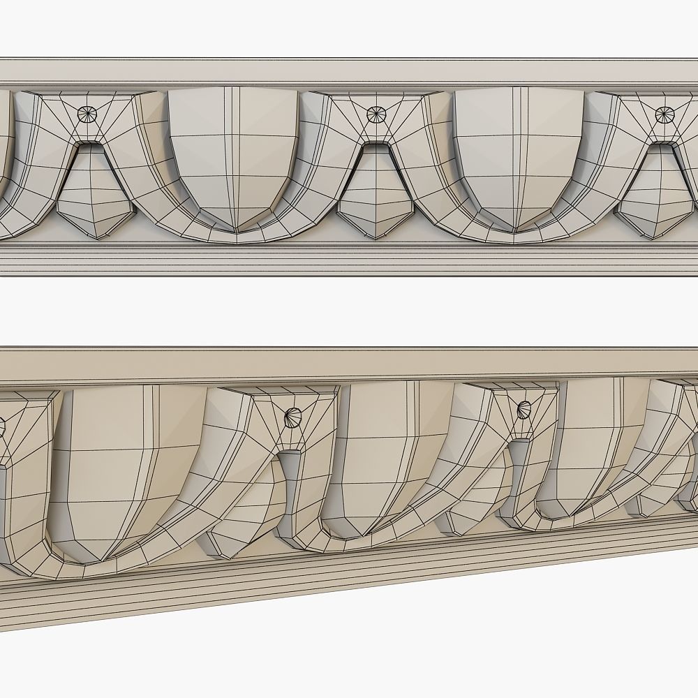 Ionic molding 3D model_2