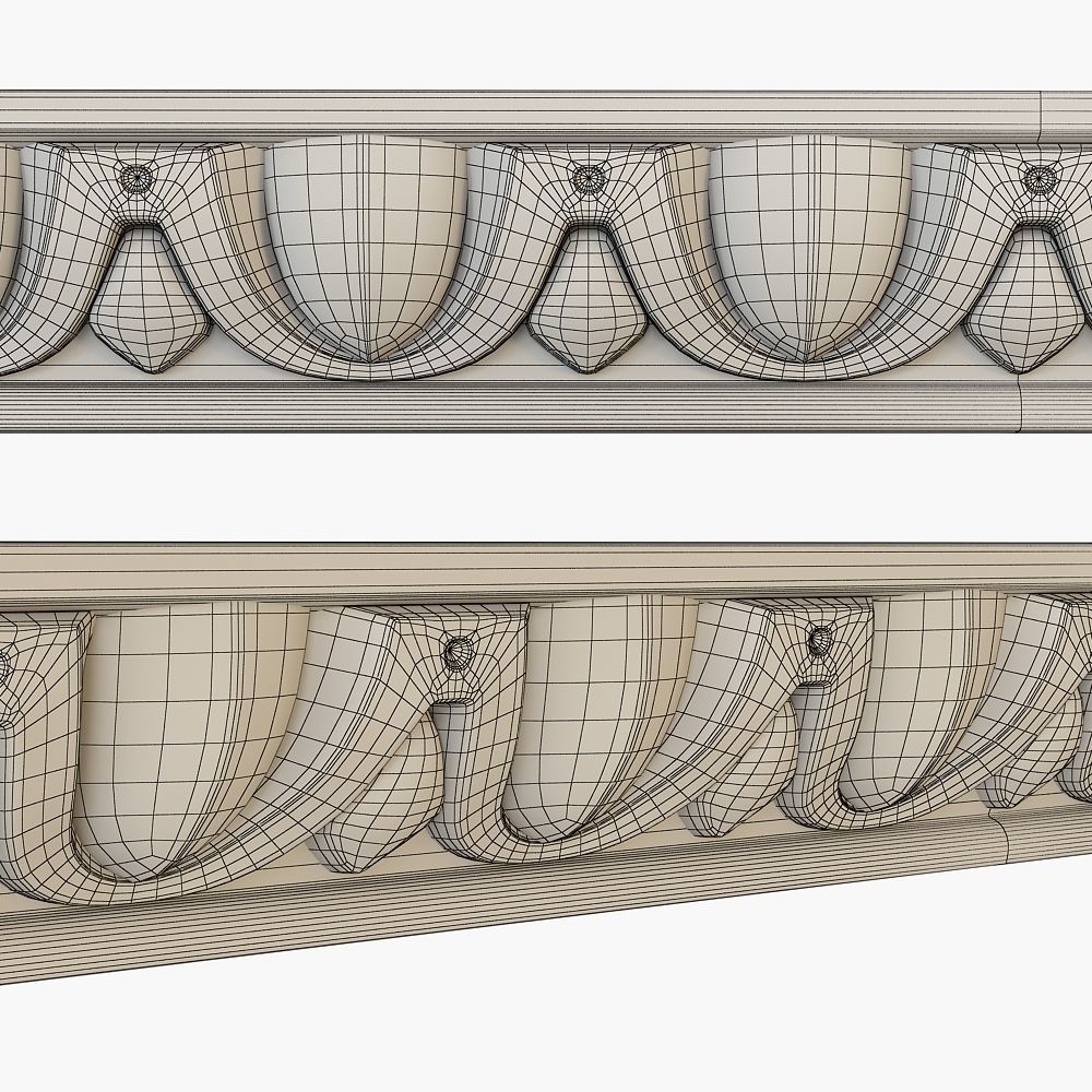 Ionic molding 3D model_1