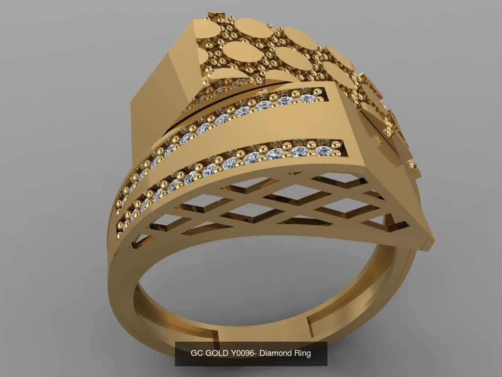 GC GOLD - Diamond gold  3D Model Collection_14
