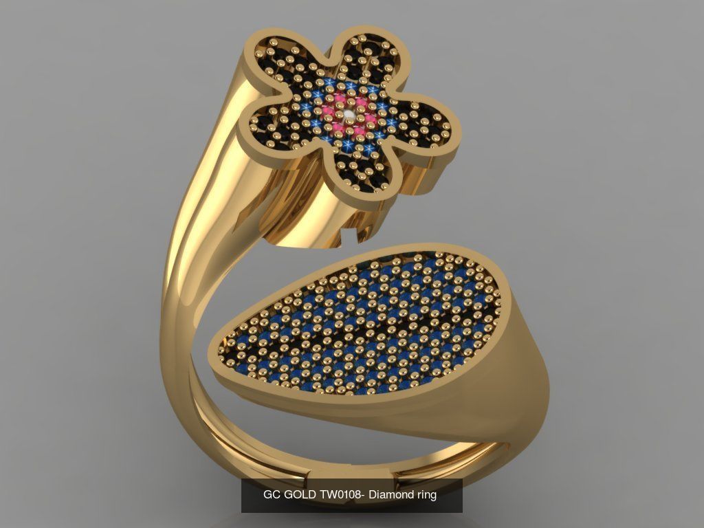GC GOLD - Diamond gold  3D Model Collection_21