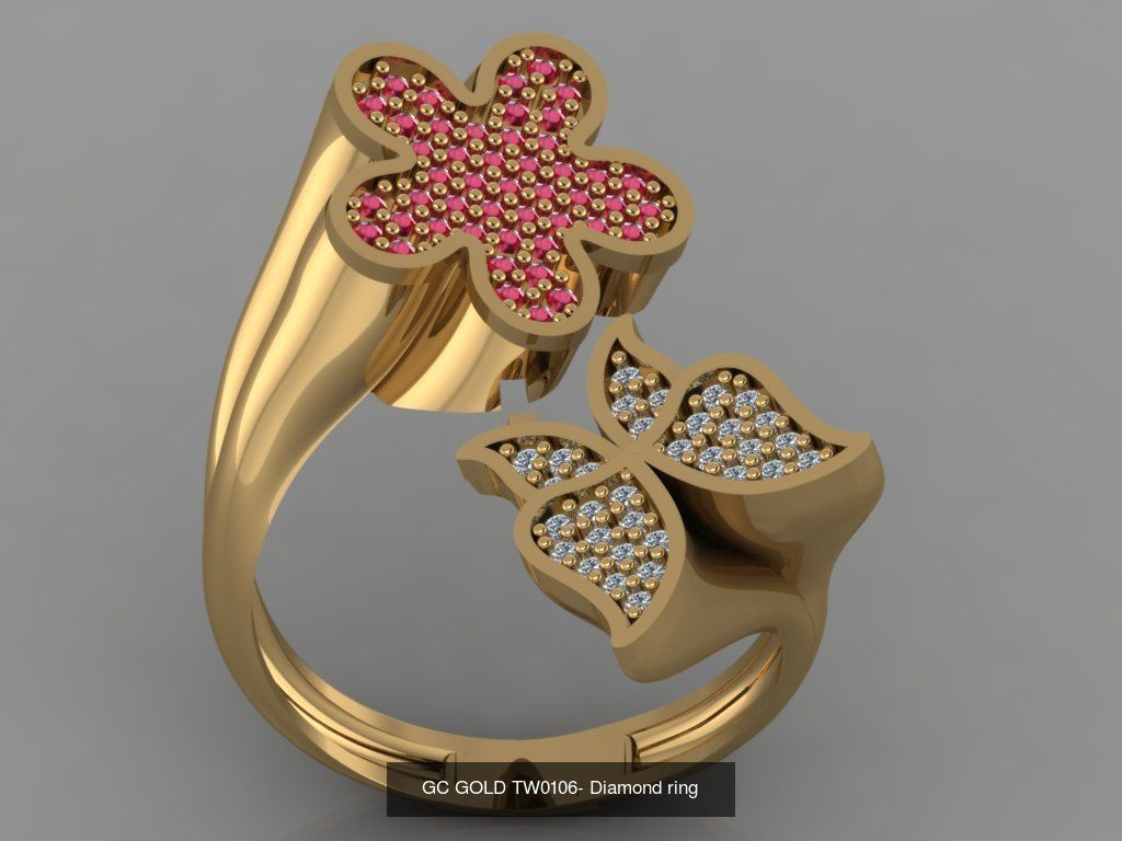 GC GOLD - Diamond gold  3D Model Collection_19