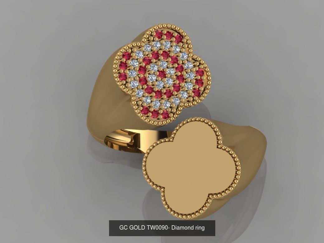 GC GOLD - Diamond gold  3D Model Collection_6
